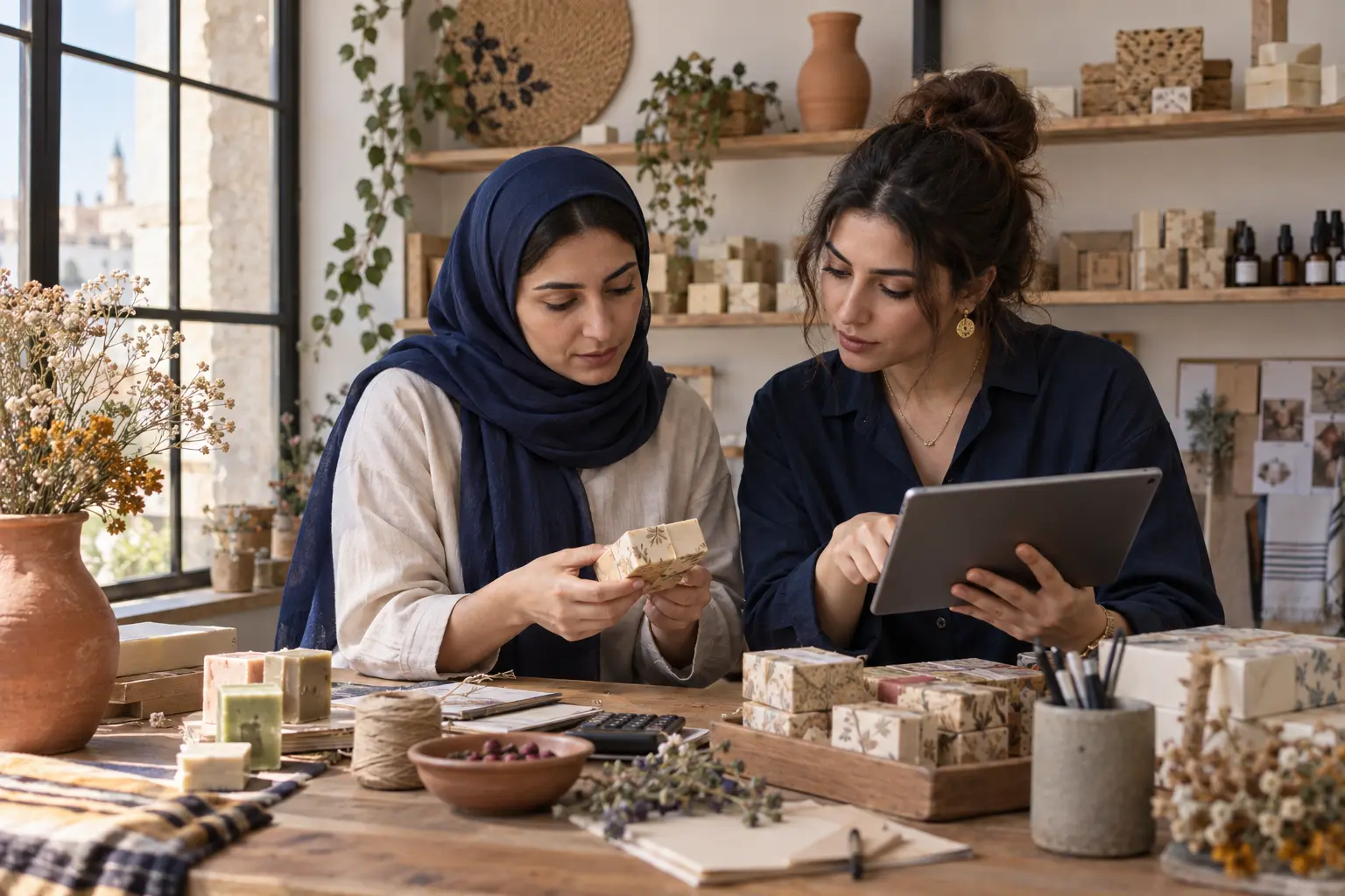 Image illustrative de femmes entrepreneures développant une petite entreprise